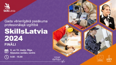 SkillsLatvia2024 konkursa fināli_jaunieši ar dažādām profesijām