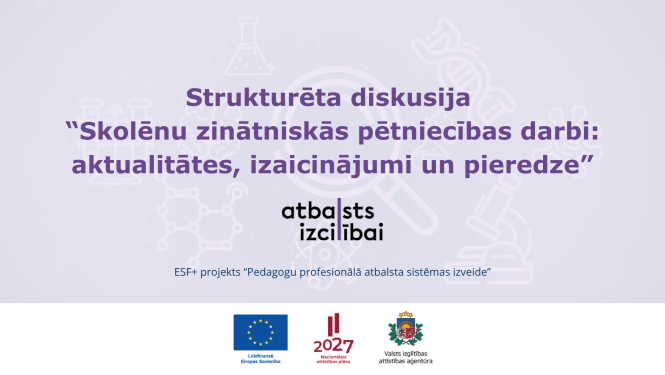 Strukturēta diskusija Skolēnu ZPD septembris 2026