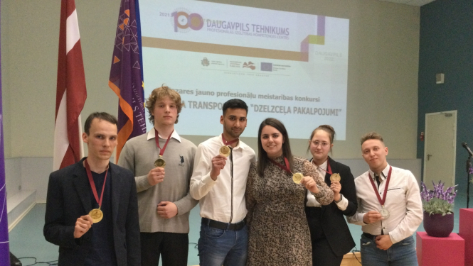 SkillsLatvia 2022 dzelzceļa nozare laureāti