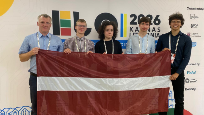 dalībnieki no Latvijas Eiropas informatikas olipiādē 2026
