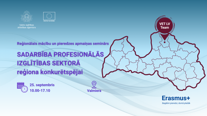 Erasmus+ reģionalais seminars Vidzeme sept. 2026