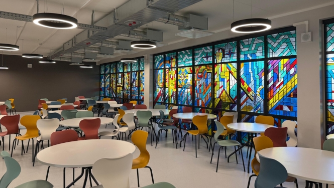 RSMT vitrāžas atjaunošana ERAF projekts