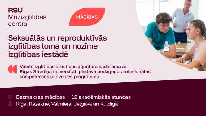 Seksuālās un reproduktīvās izglītības loma un nozīme izglītības iestādē
