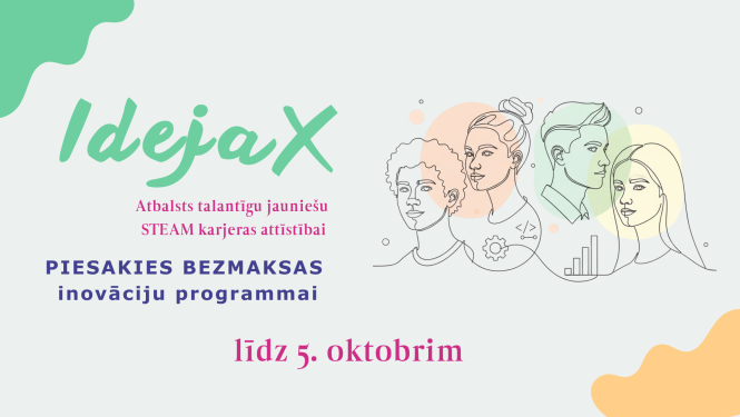 Programma IdejaX pieteiksanās 2026