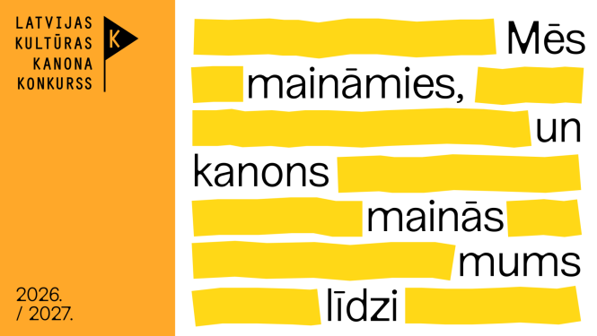 Latvijas kultūras kanona konkurss 2026