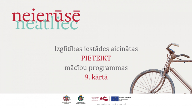 Mācības pieaugušajiem vizuālis ar tekstu Izglītības iestādes aicinātas pieteikt mācību programmas 9. kārtā