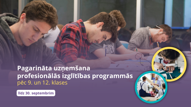 Pagarināta uzņemšana profesionālās izglt programmās