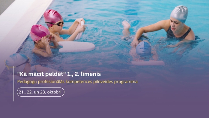 Pedagogu prof kompetences pilnveide peldmācība