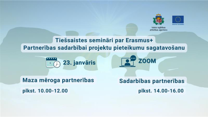 semināri par Maza mēroga partnerību un Sadarbības partnerību projektu pieteikumu sagatavošanu