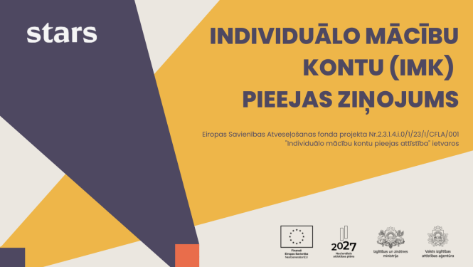 STARS.gov.lv individuālo mācību kontu pieejas ziņojums 
