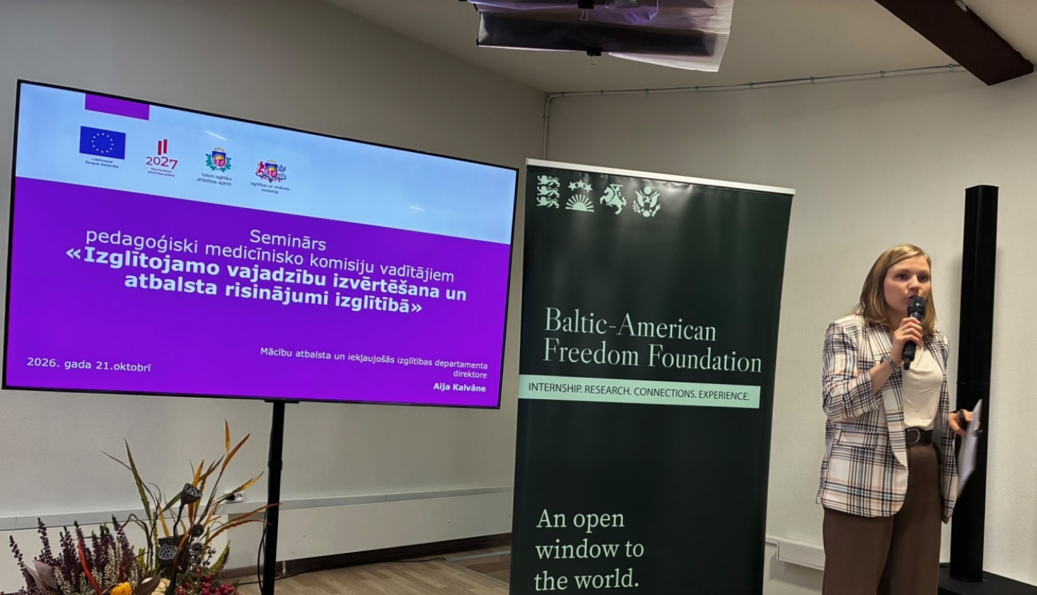 Seminārā “Izglītojamā vajadzību izvērtēšana un atbalsta risinājumi izglītībā” uzstājas VIAA Mācību atbalsta un iekļaujošās izglītības departamenta direktore Aija Kalvāne
