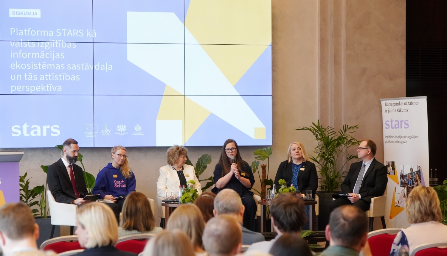 Diskusija konferencē "“Individuālie mācību konti Latvijā: pieredze, rezultāti un nākotnes attīstība”