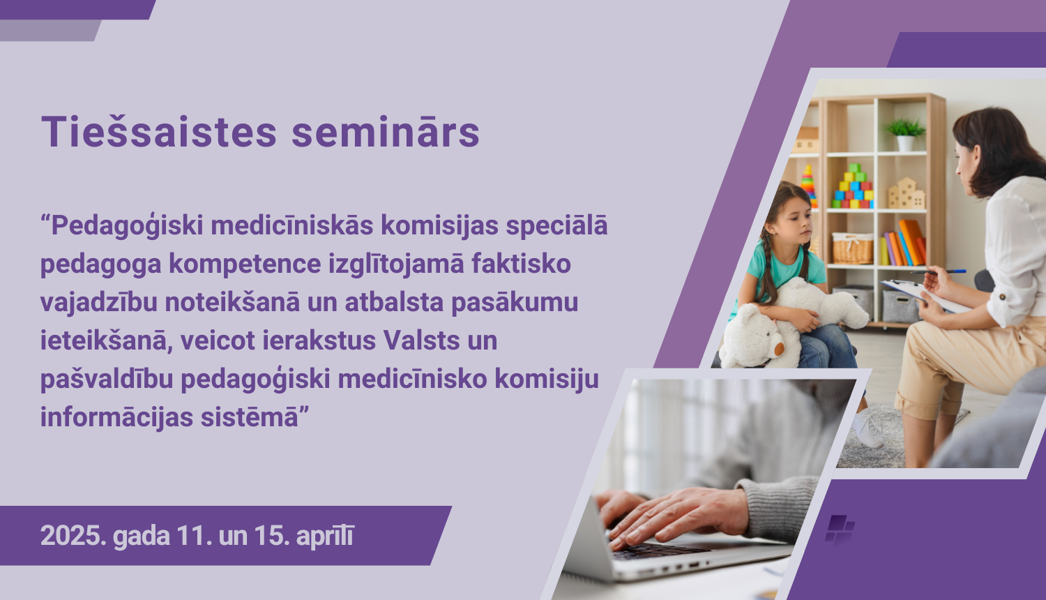Tiešsaistes seminara vizualis