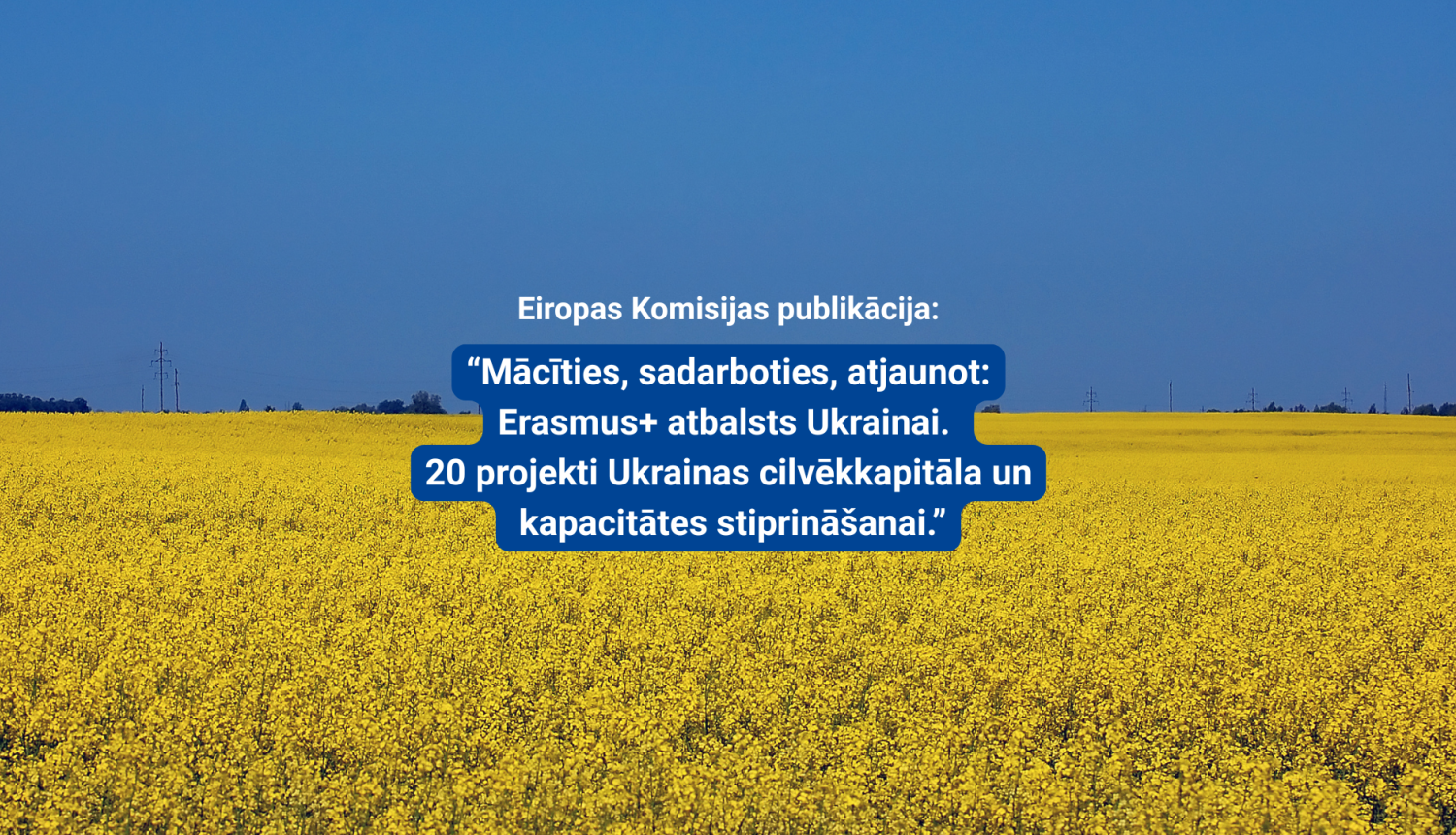 Data4UA projekts Erasmus+ atbalsts Ukrainai