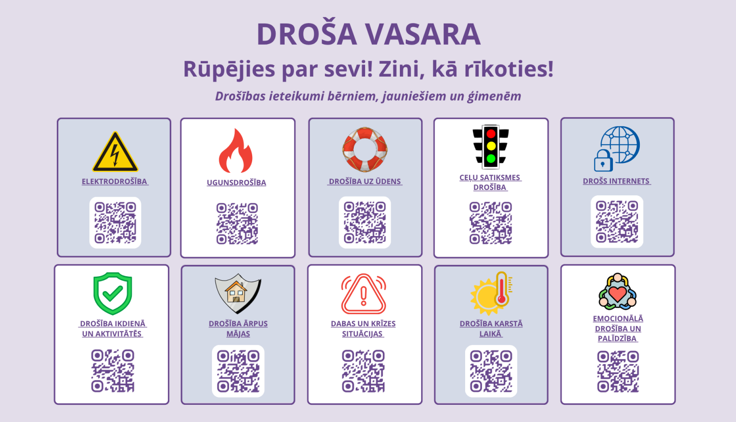 Droša vasara bērniem attēls