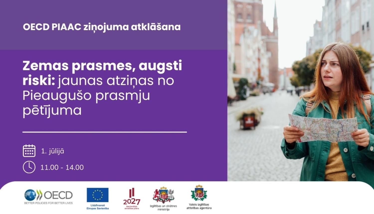 OECD PAAC ziņojuma atklāšanas pasākuma plakāts