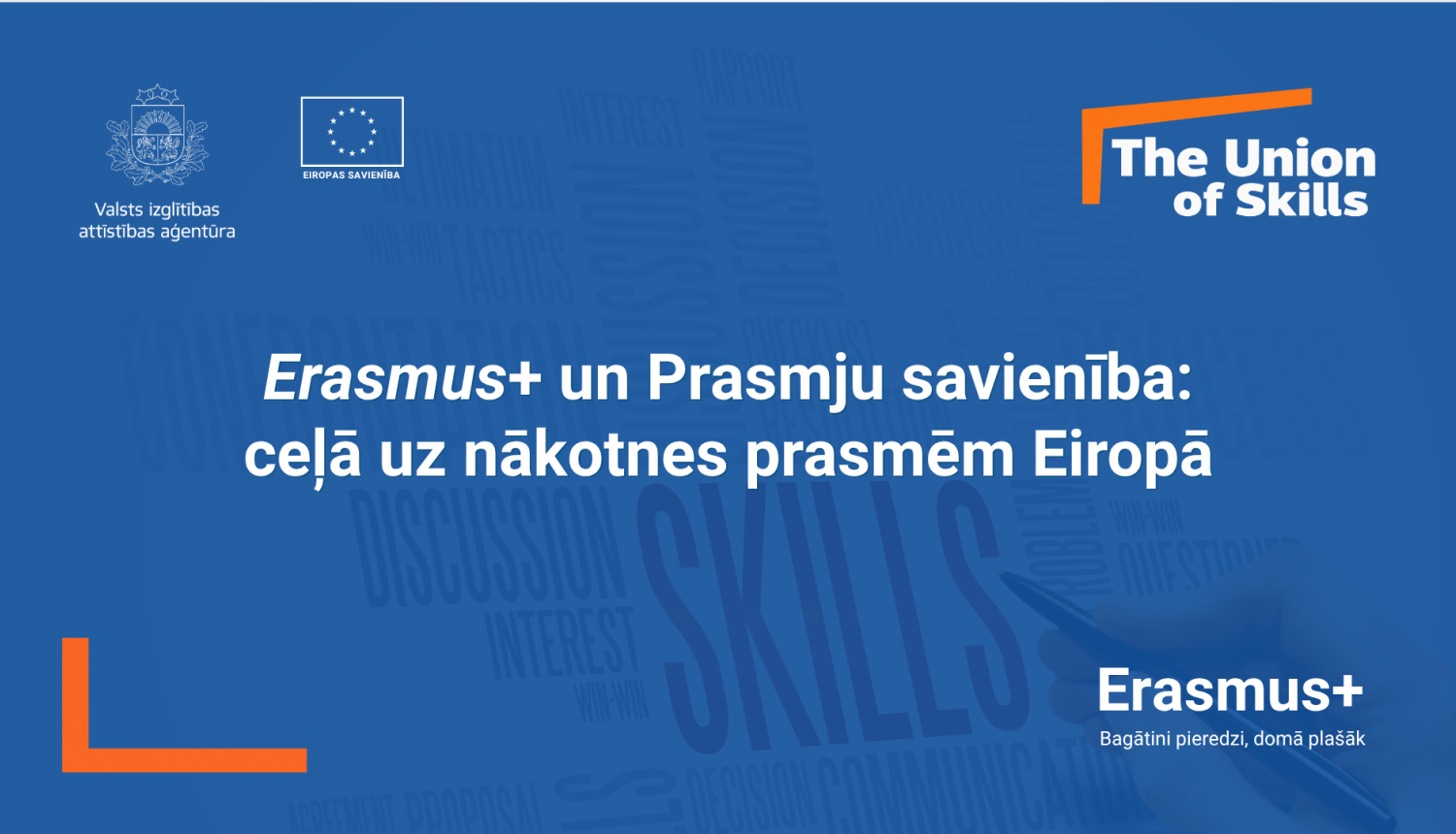 Seminārs “Erasmus+ un Prasmju savienība ceļā uz nākotnes prasmēm Eiropā”