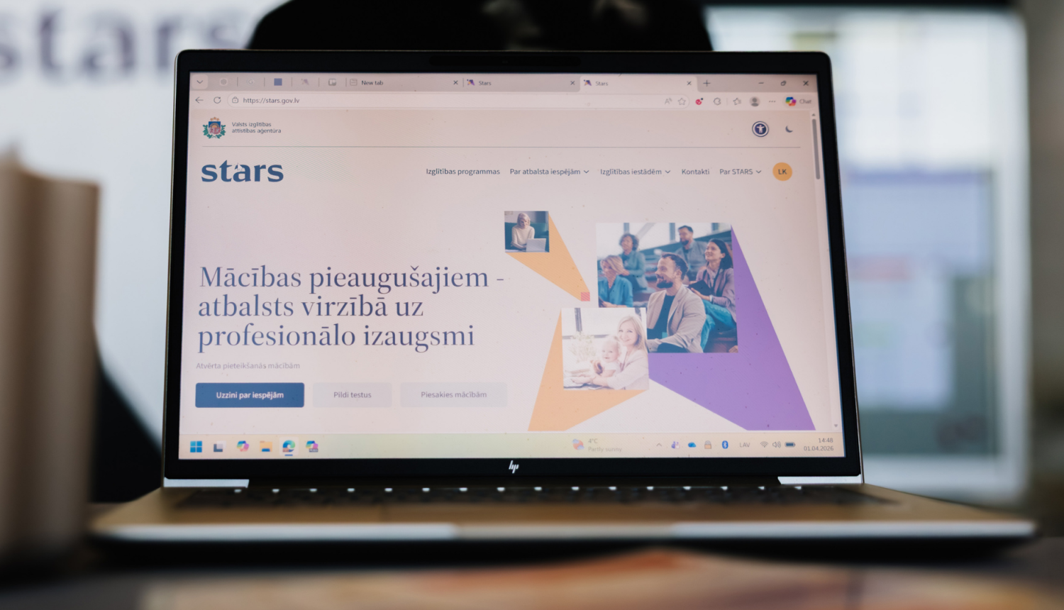 stars pieteiksanas mācībām nodarbinātajiem