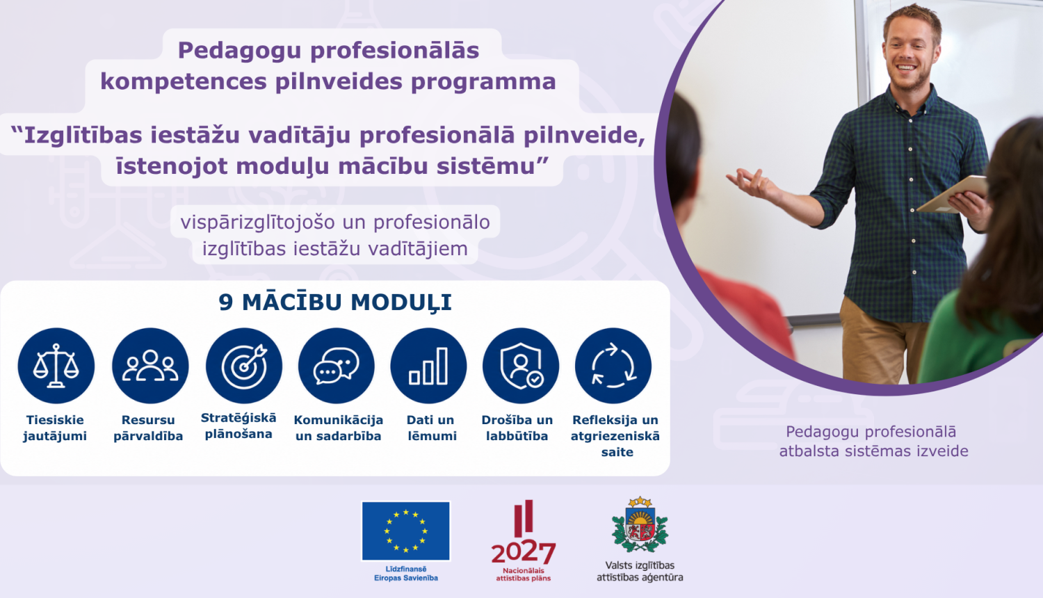 Pedagogu profesionālās kompetences pilnveides programma izglītības iestāžu vadītājiem