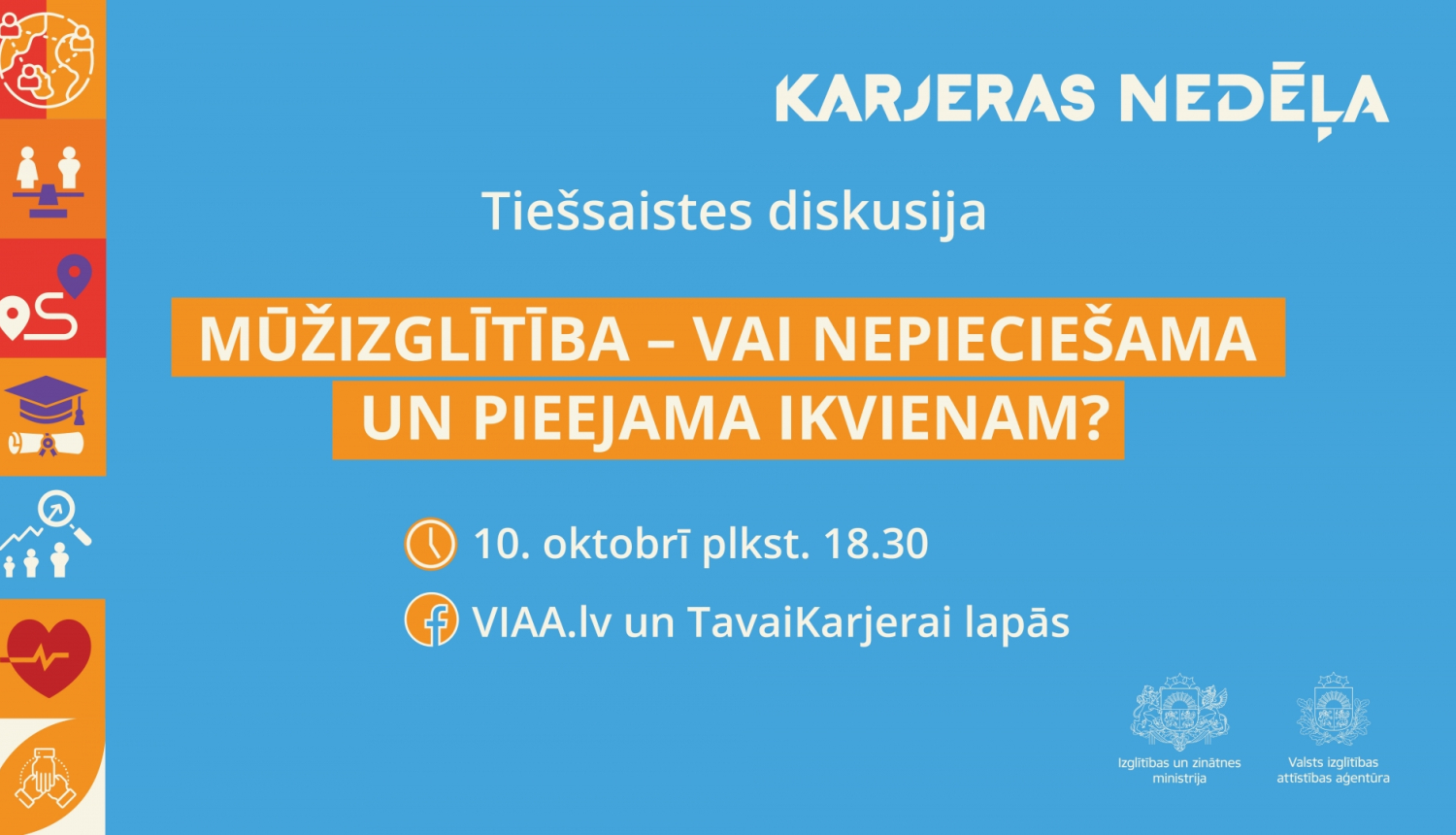 Karjeras Nedēļas 2024 diskusijas vizuālis