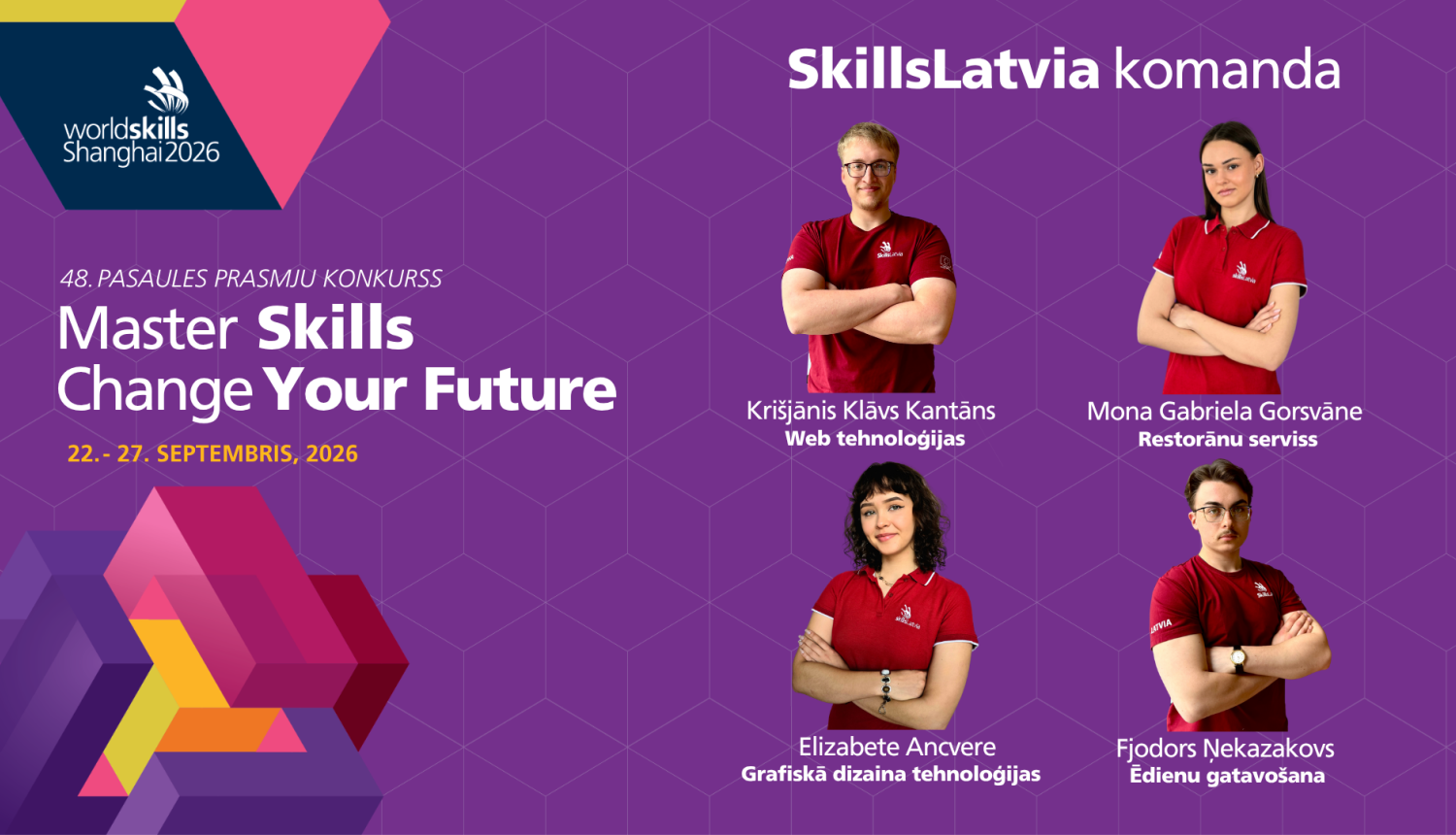 WorldSkills 2026 dalībnieki no Latvijas