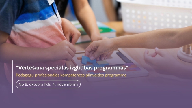 Pedagogu prof izglt programma Speciala izglitiba vertesana