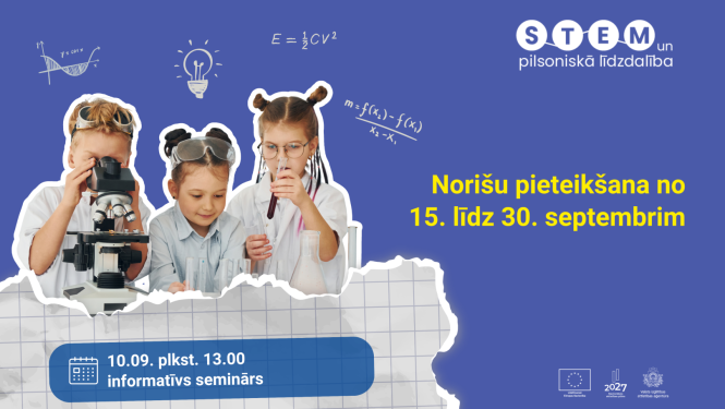 STEM un pilsoniska līdzdalība norišu pieteikšana 2026. 6. kārta
