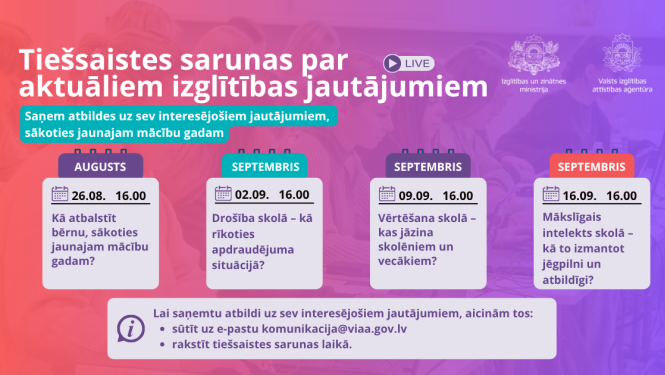 Tiešsaistes sarunas VIAA IZM 