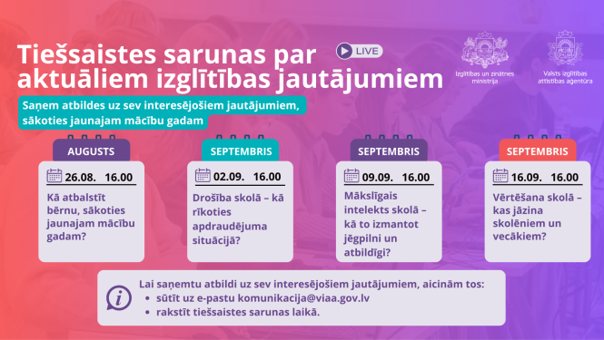 Tiešsaistes sarunas VIAA IZM 