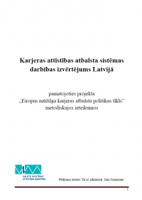 Karjeras attistibas atbalsta sist darbibas izvertejums Latvija