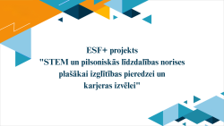 Prezentacijas slaids ar dažādiem trijsturu elementiem