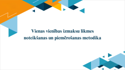 Prezentacijas slaids ar dažādiem trijsturu elementiem