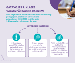 Gatavojies 9. klases valsts pārbaudes darbiem