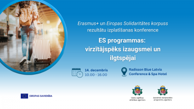 Erasmus+ rezultātu izplatīšanas konferences vizuālis