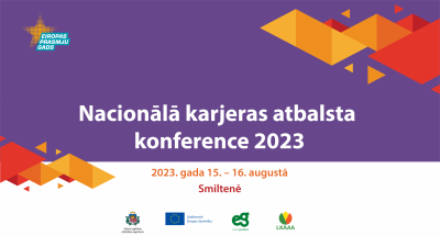 Karjeras atbalsta konferences 2023 vizuālis Smiltenē 15.-16. augustā