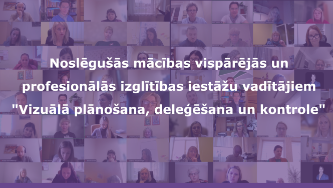 Noslēgušās mācības vispārējās un profesionālās izglītības iestāžu vadītājiem