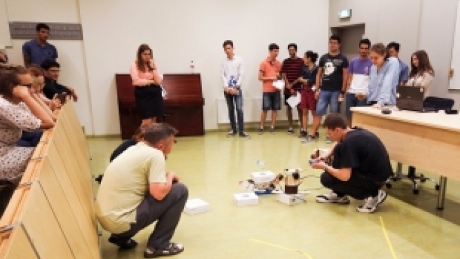 Foreign students learn robotics and get to know Latvia