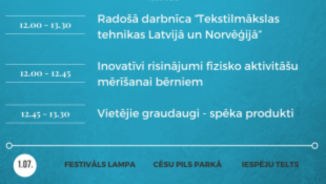 Festivālā Lampa prezentēs projekta rezultātus