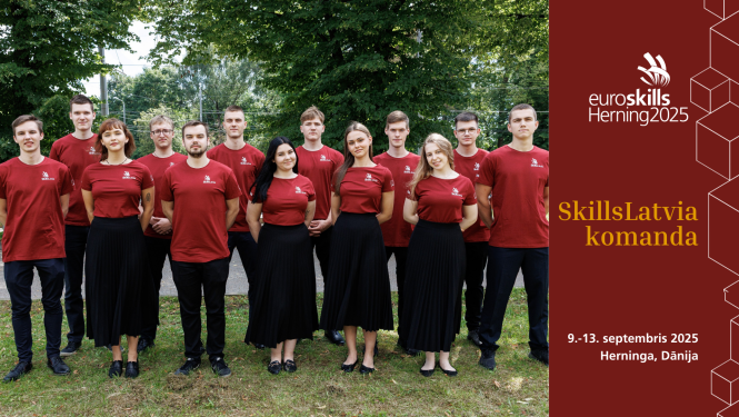 SkillsLatvia komanda 2025 EuroSkills Dānijā