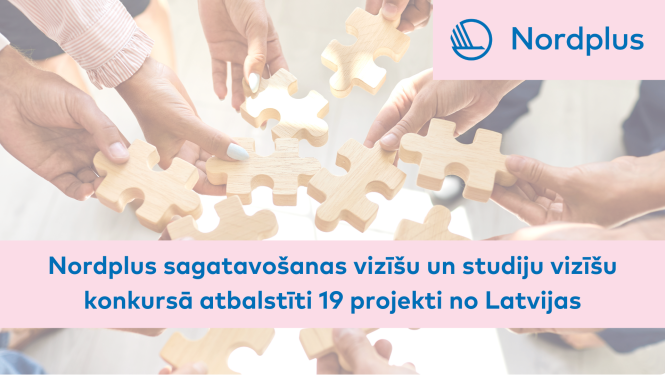 Nordplus sagatavošanas un studiju vizīšu konkursā atbalstīti 19 projekti no Latvijas