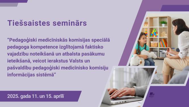 Tiešsaistes seminara vizualis