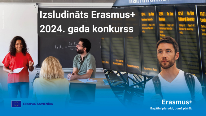 Erasmus+ 2024. gada konkursu vizuālis
