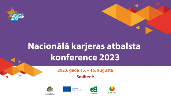 Karjeras atbalsta konferences 2023 vizuālis Smiltenē 15.-16. augustā