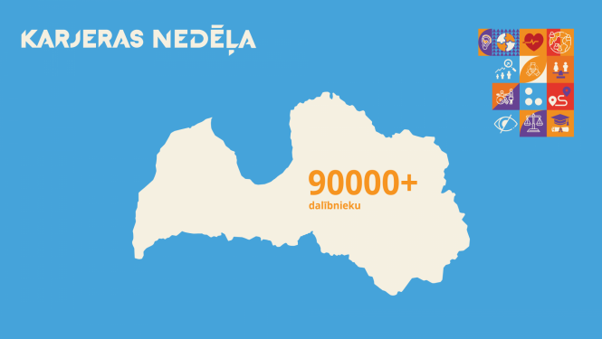 Karjeras Nedēļas 2024 paldies vizuālis