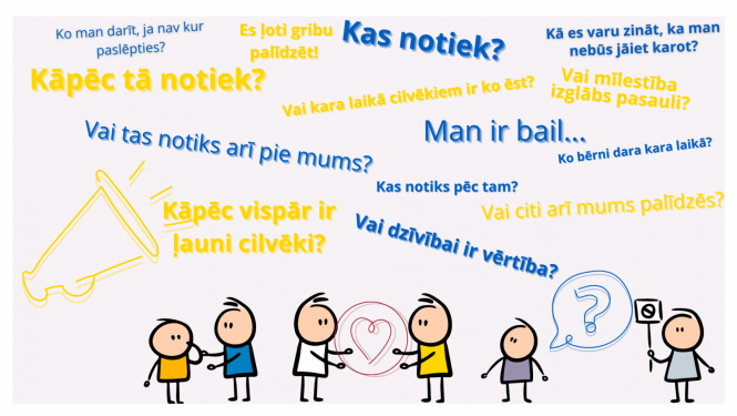 "Mācību video skolēniem par drošību un emocijām" vizuālais noformējums