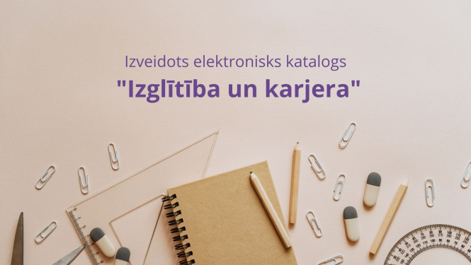 Foto ar lillā tekstu 