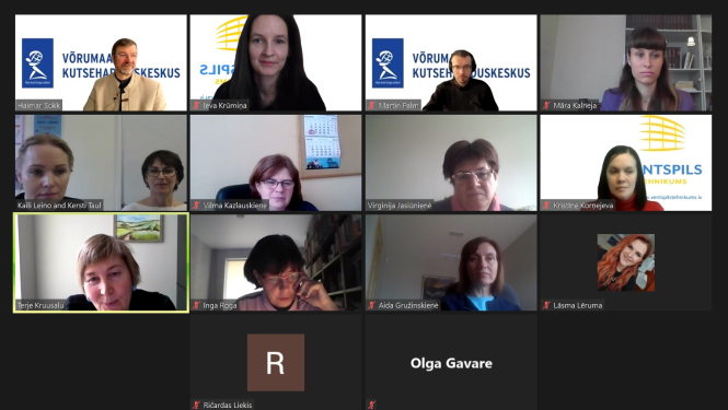 Pedagogi tiešsaistes sanāksmē