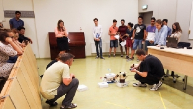 Foreign students learn robotics and get to know Latvia