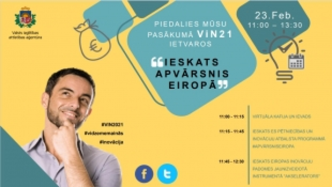 Vidzemes inovāciju nedēļā varēs uzzināt par Apvārsnis Eiropa