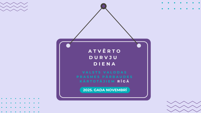 Atvērto durvju diena novembrī valodas prasmes pārbaude